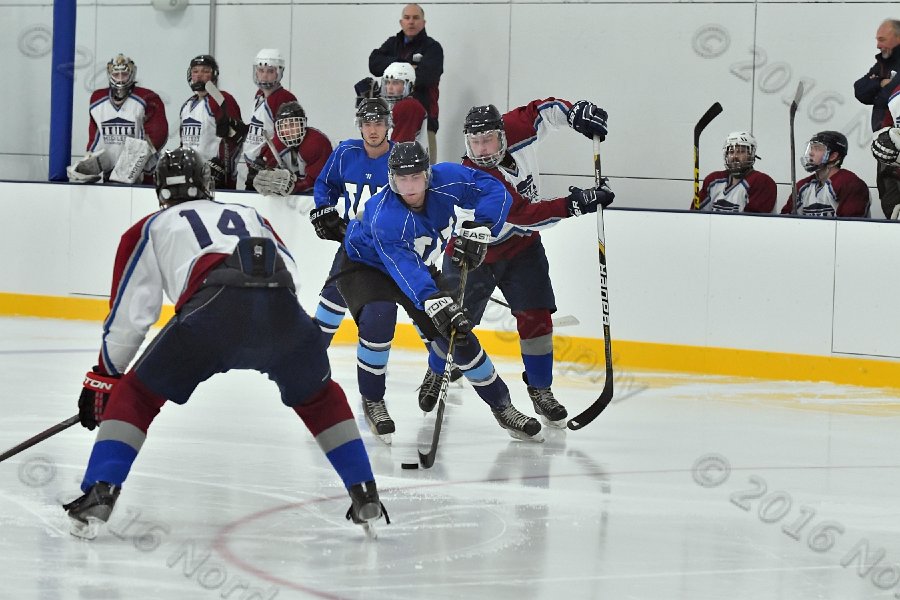 Wheaton College Men\'s Ice Hockey vs Middlesex Community College. - Photo By: KEITH NORDSTROM